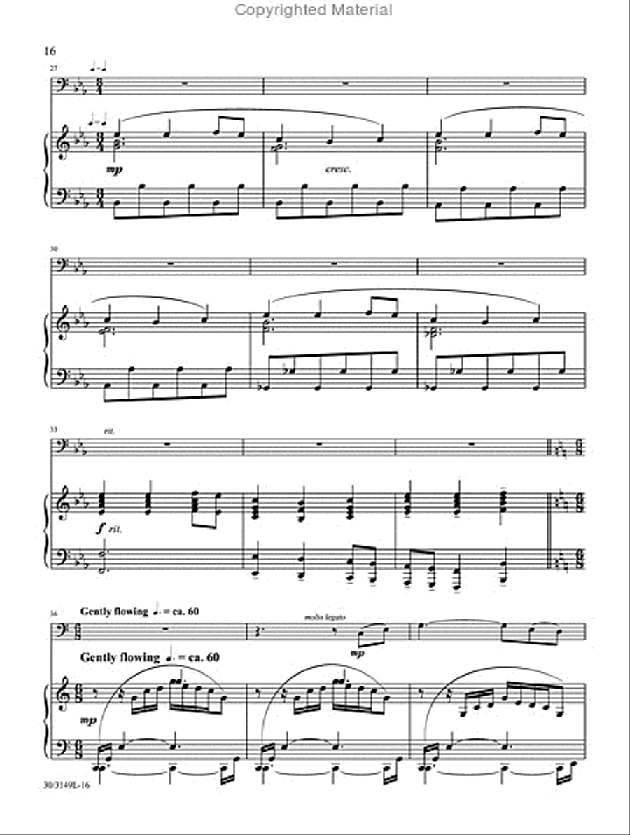 Trombone or Euphonium Solos for Worship, Vol. 2 Euphonium scores gallery preview page 10