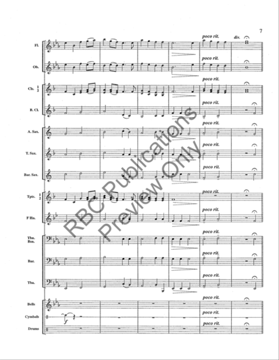 Fanfare And Chorale Fanfare And Chorale Concert Band scores gallery preview page 10