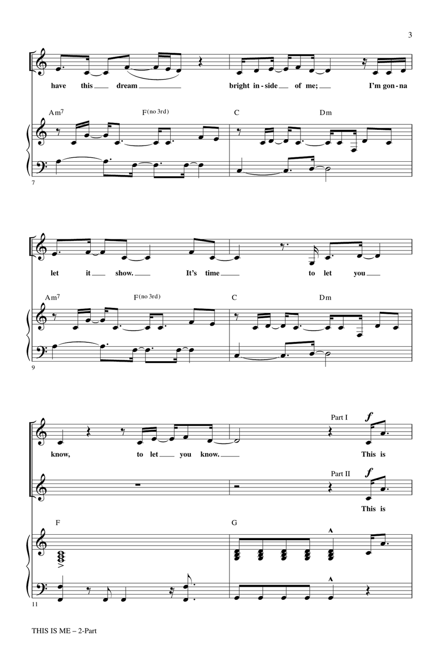 This Is Me (from Camp Rock) (arr. Mac Huff) 2-Part scores gallery preview page 2
