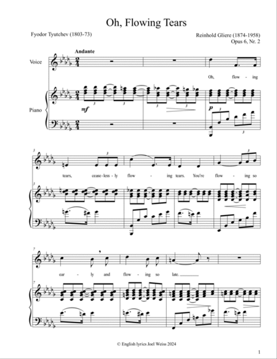 Reinhold Gliere - 10 Songs Voice scores gallery preview page 5