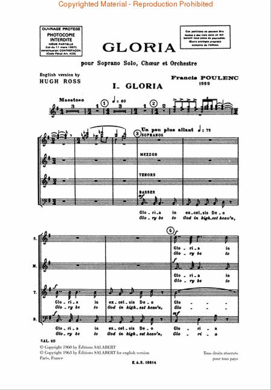 Gloria Choir scores gallery preview page 2