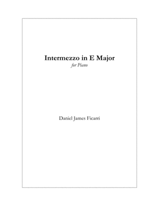 Intermezzo in E Major
