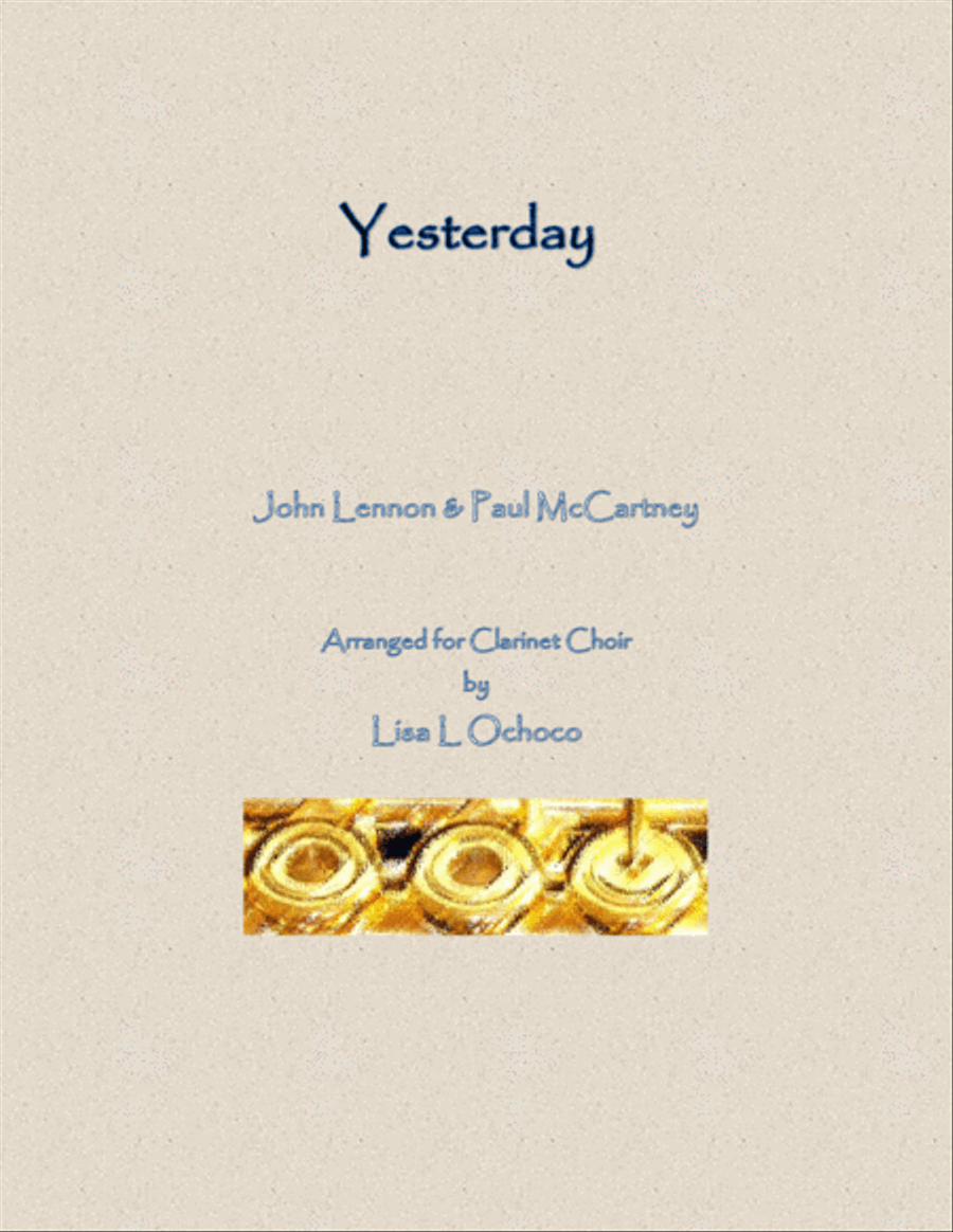 Yesterday Yesterday Clarinet Choir scores gallery preview page 1