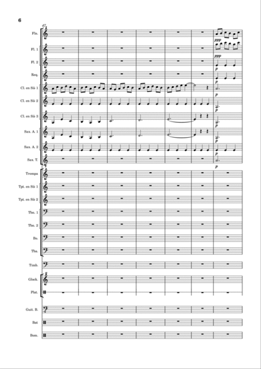 Interstellar Marching Band scores gallery preview page 6
