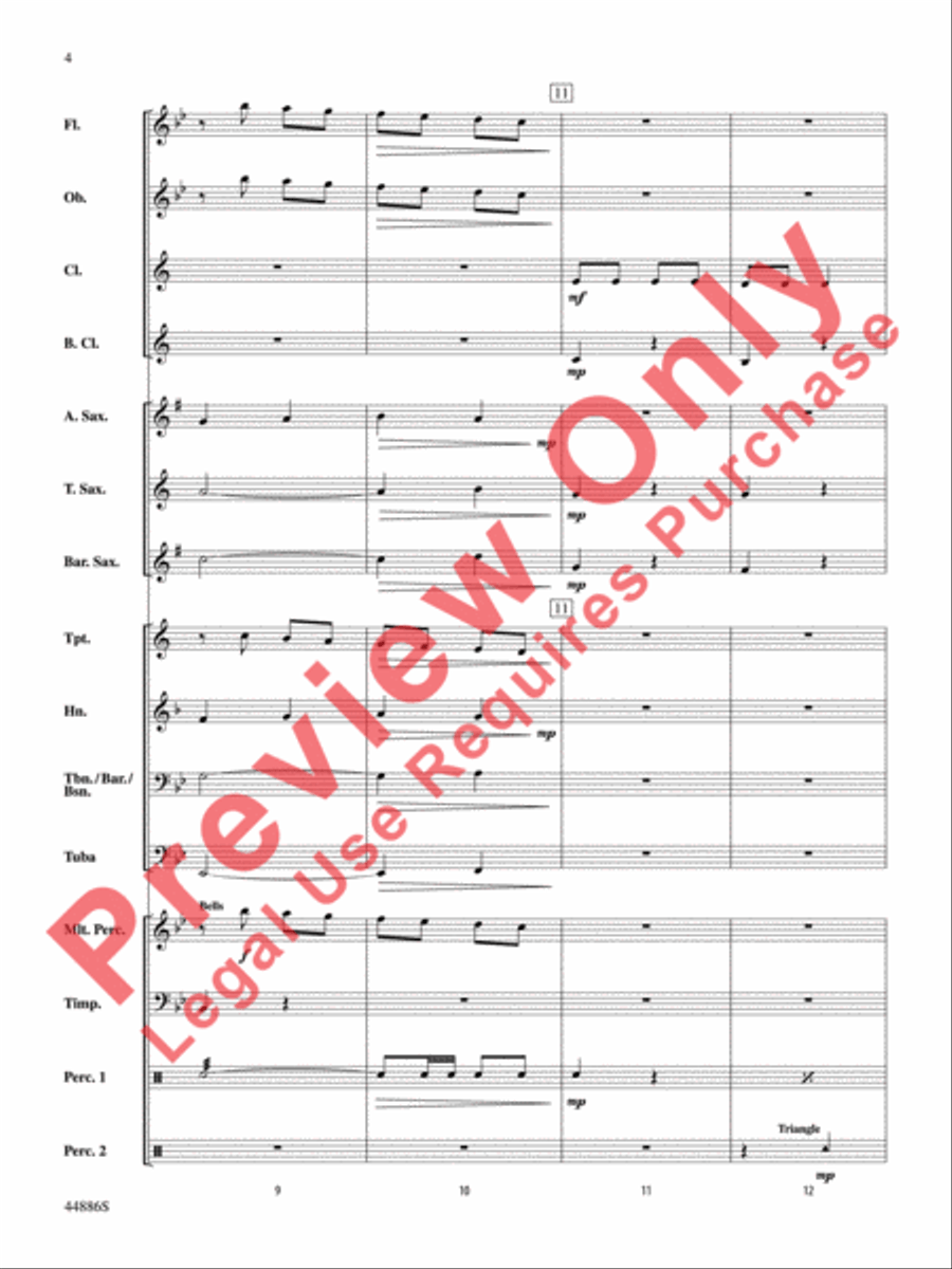 A Whole Lot of Christmas Concert Band scores gallery preview page 5