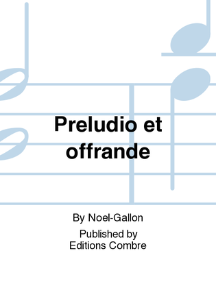 Book cover for Preludio et offrande