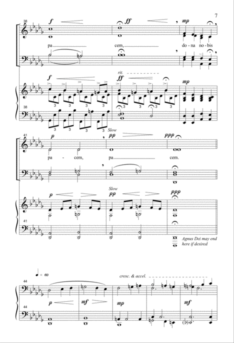 Agnus Dei 4-Part scores gallery preview page 5