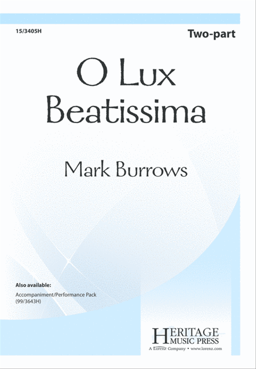 O Lux Beatissima O Lux Beatissima 2-Part scores gallery preview page 1