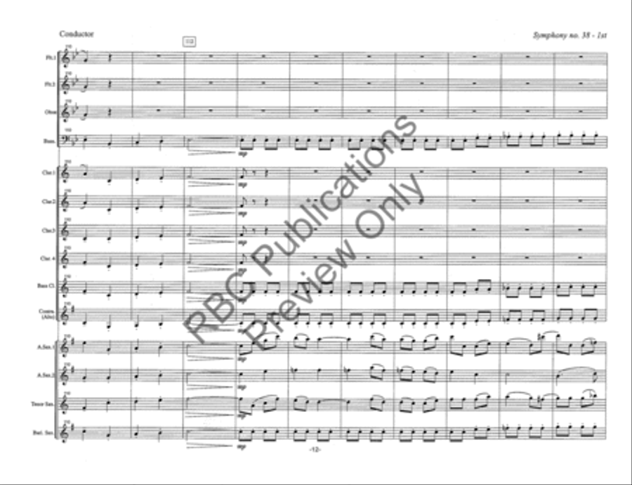 Symphony #38 Mvt 1 (Score) Score scores gallery preview page 15