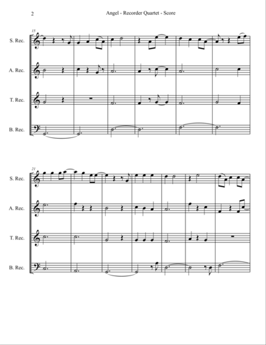Angel Woodwind Quartet scores gallery preview page 2