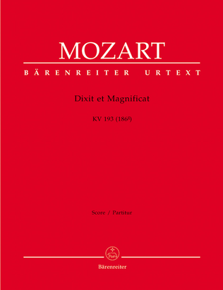 Book cover for Dixit et Magnificat KV 193 (186g)