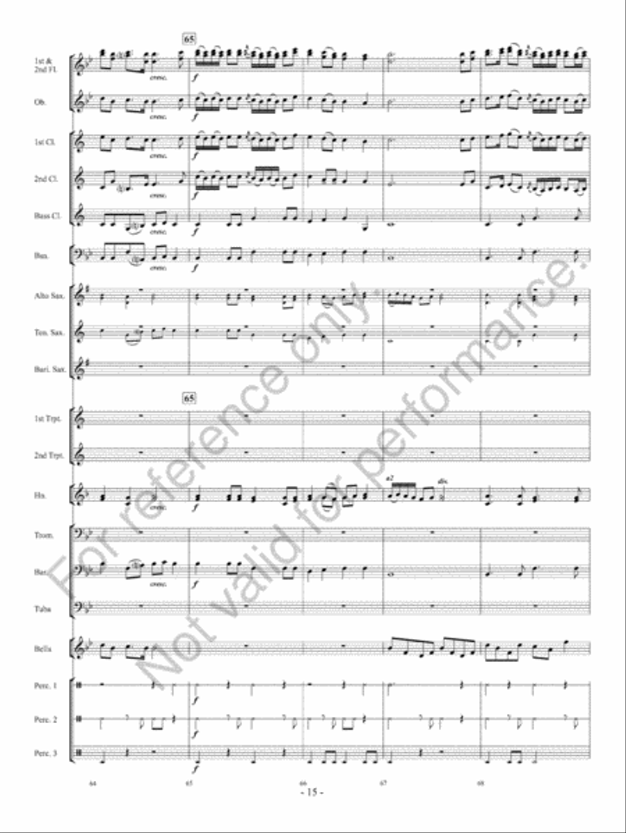 Courtly Procession And Dances Concert Band scores gallery preview page 16