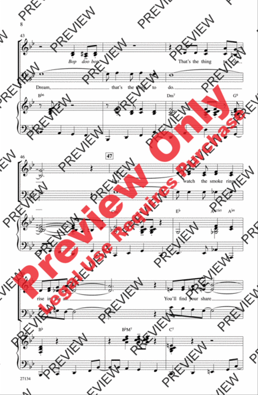 Dream 3-Part scores gallery preview page 8