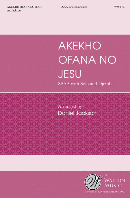Akekho Ofana No Jesu (SSAA)