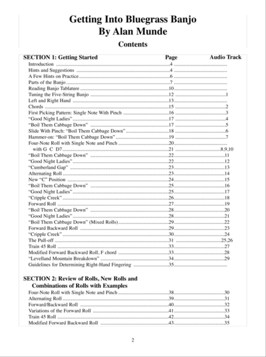 Getting Into Bluegrass Banjo Banjo scores gallery preview page 3