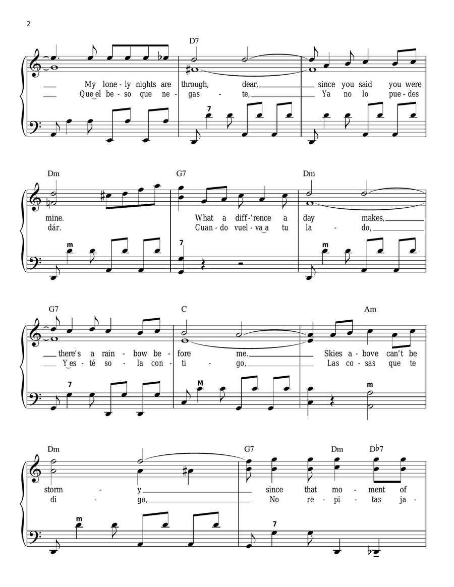 What A Diff'rence A Day Made Accordion scores gallery preview page 2