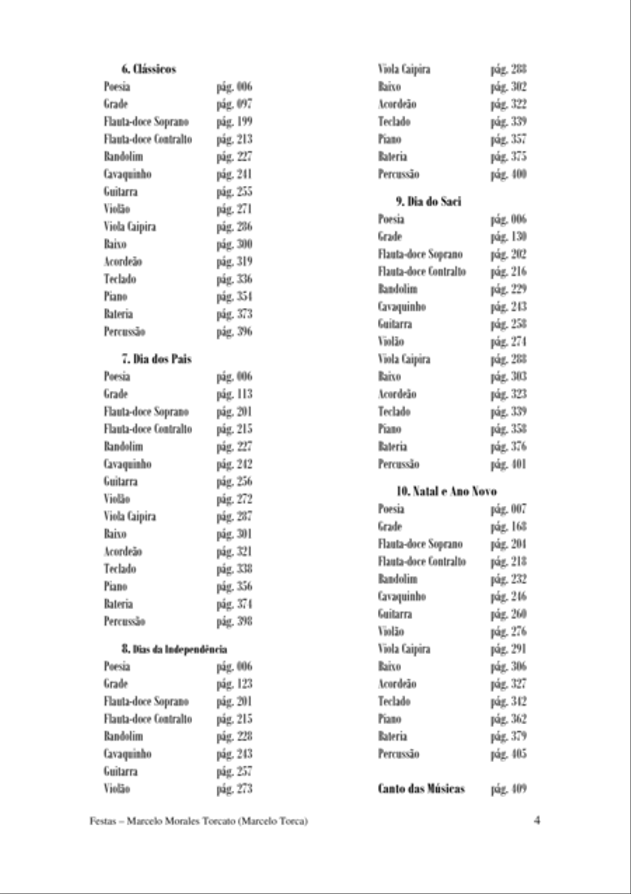 Festas - Holidays Concert Band scores gallery preview page 5