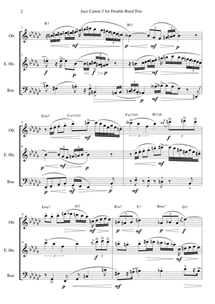 Jazz Canon 3 for Double Reed Trio image number null