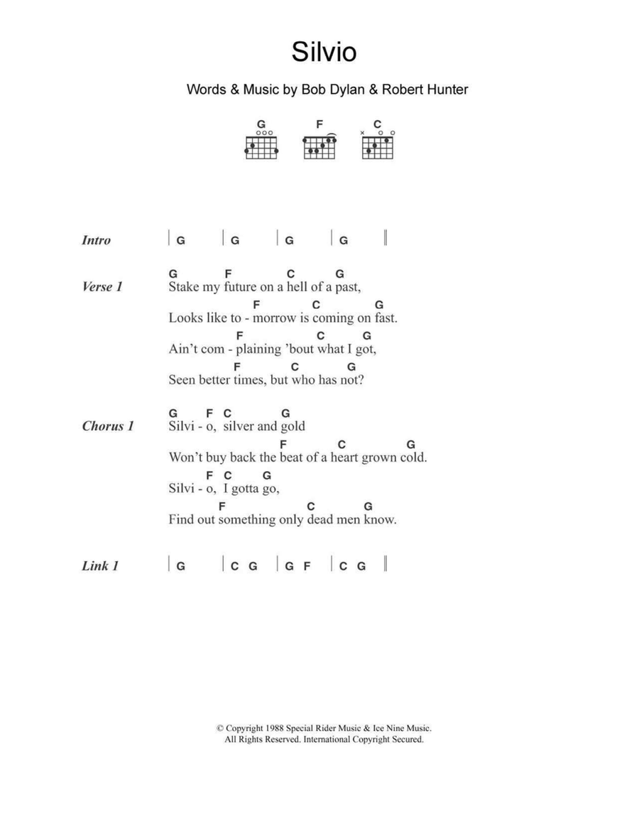 Silvio Acoustic Guitar scores gallery preview page 1