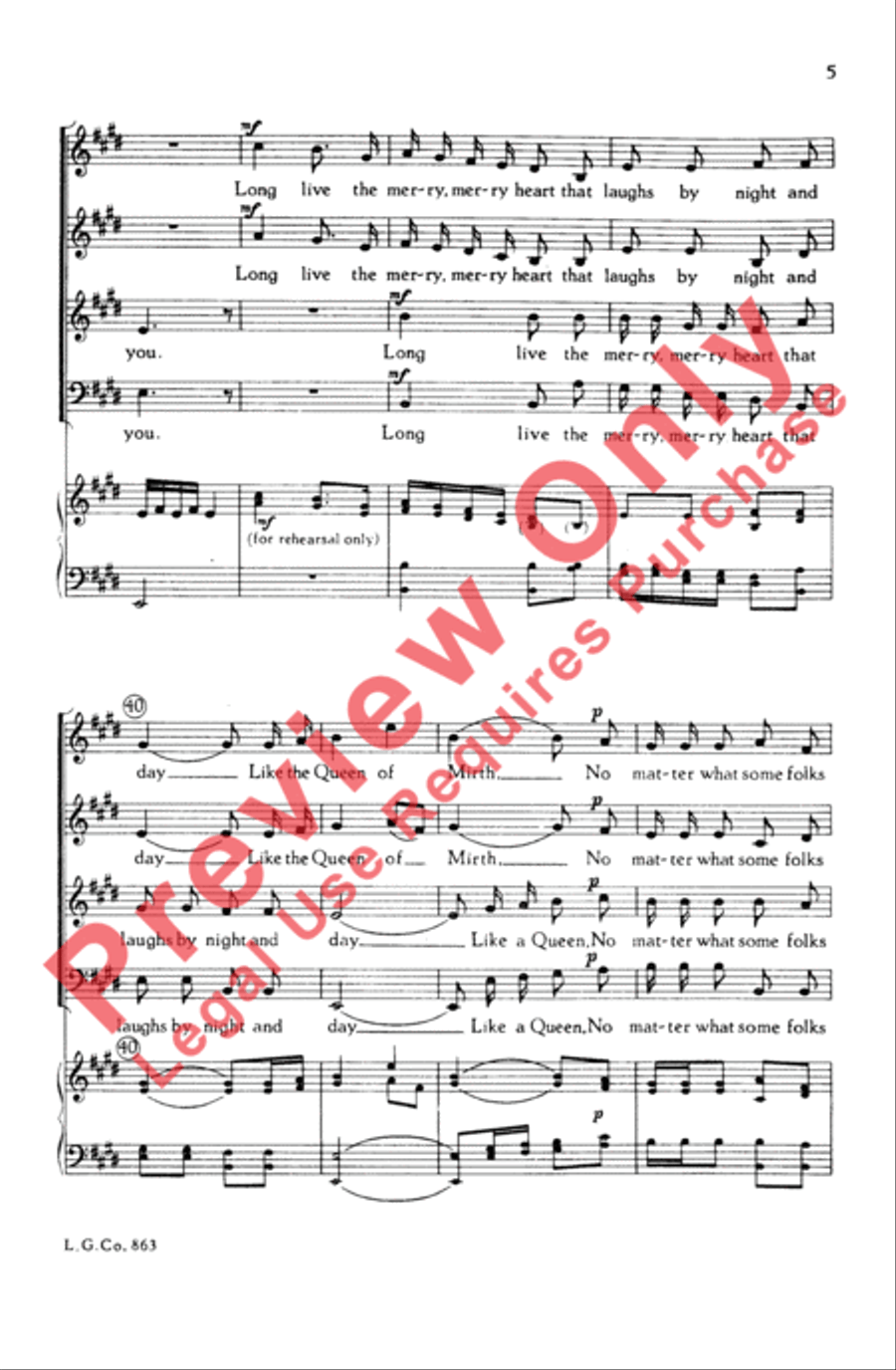 Some Folks 4-Part scores gallery preview page 5