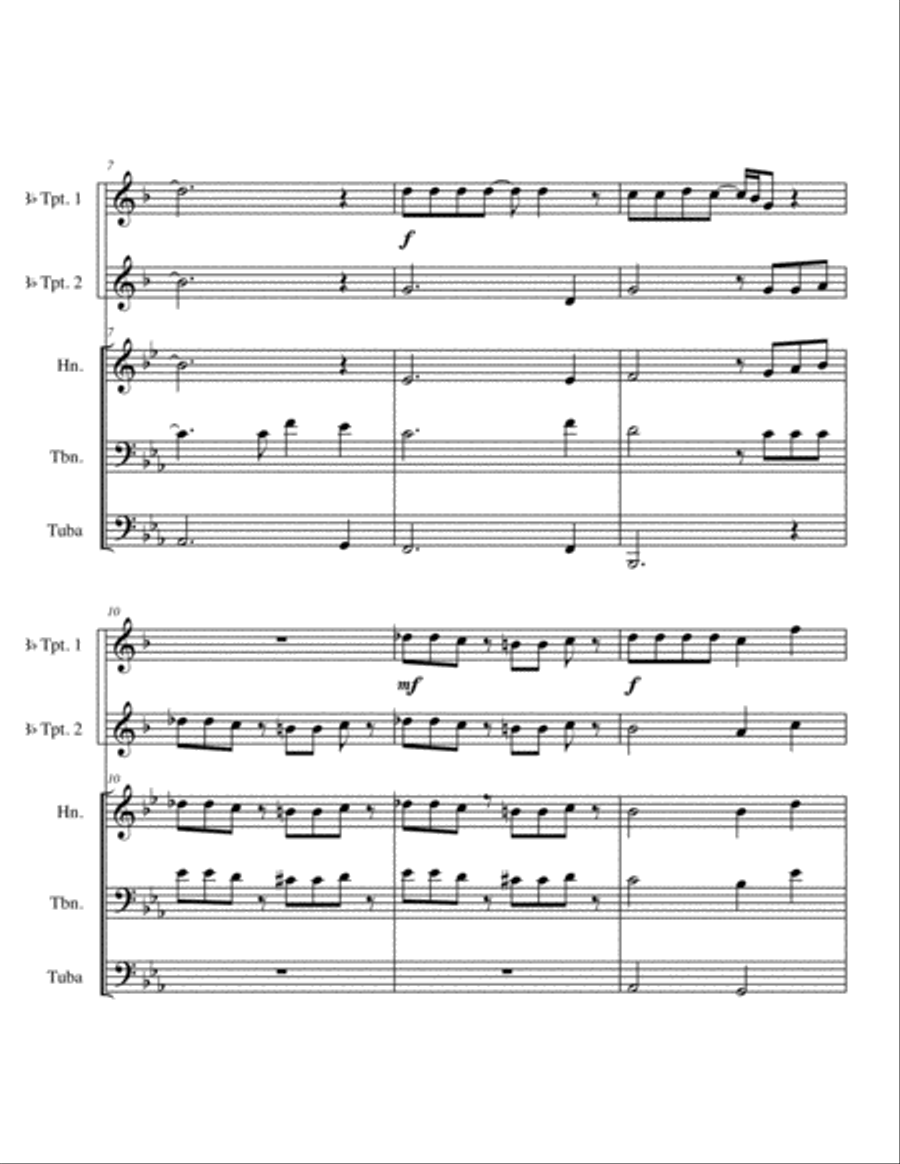 Bohemian Rhapsody Brass Ensemble scores gallery preview page 2