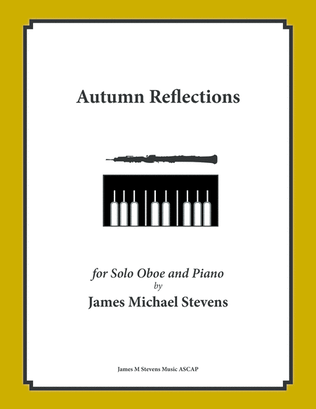 Book cover for Autumn Reflections - Oboe & Piano