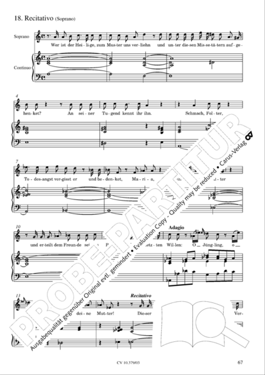 Der Tod Jesu 4-Part scores gallery preview page 68