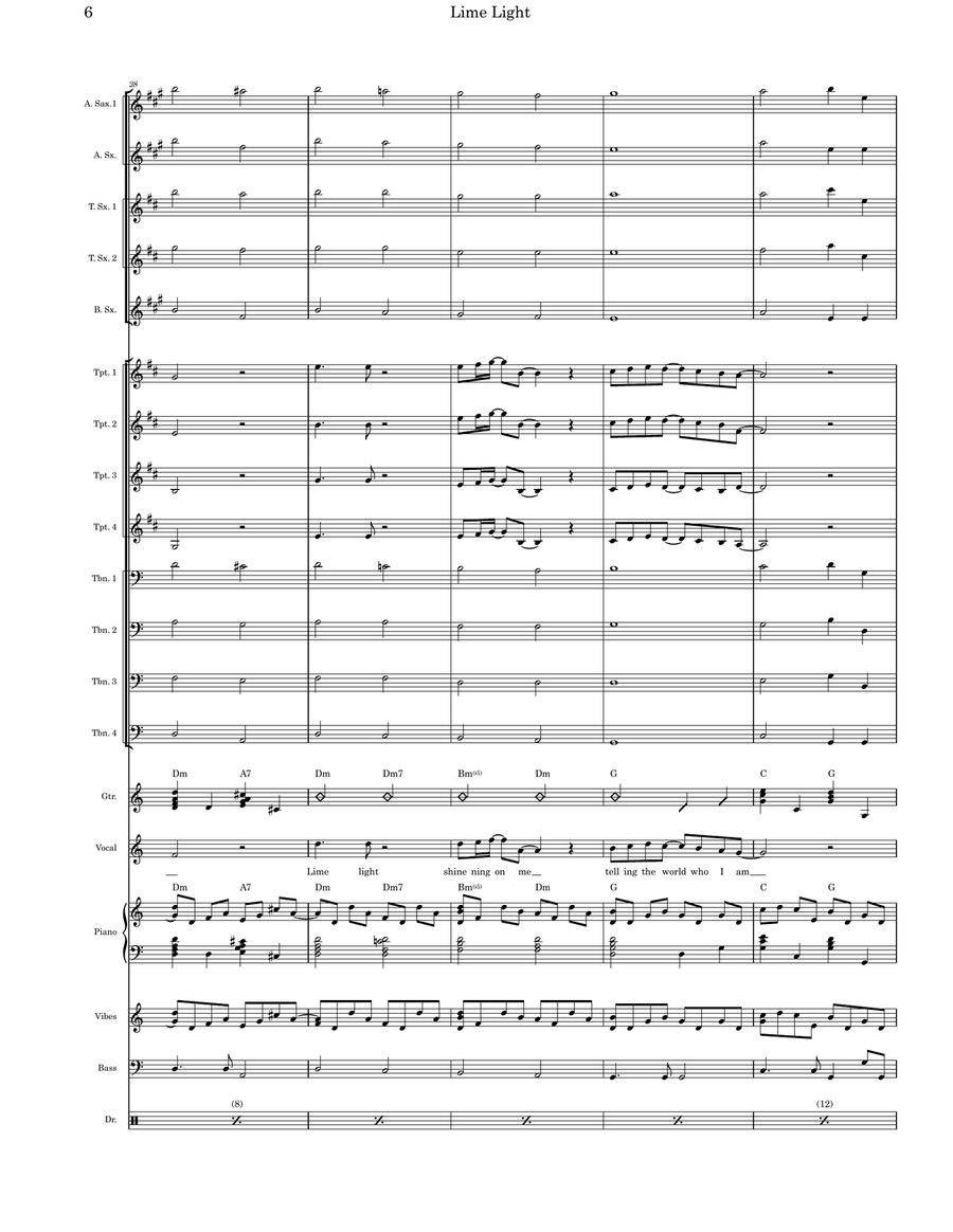 Limelight Jazz Ensemble scores gallery preview page 6