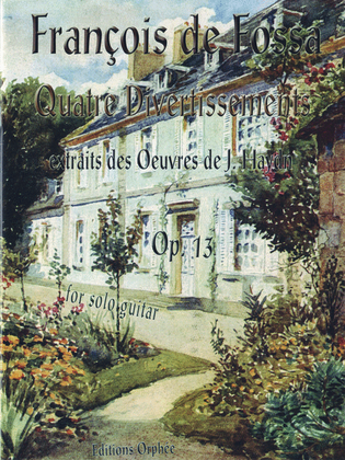 Book cover for Quatre Divertissements Op. 13