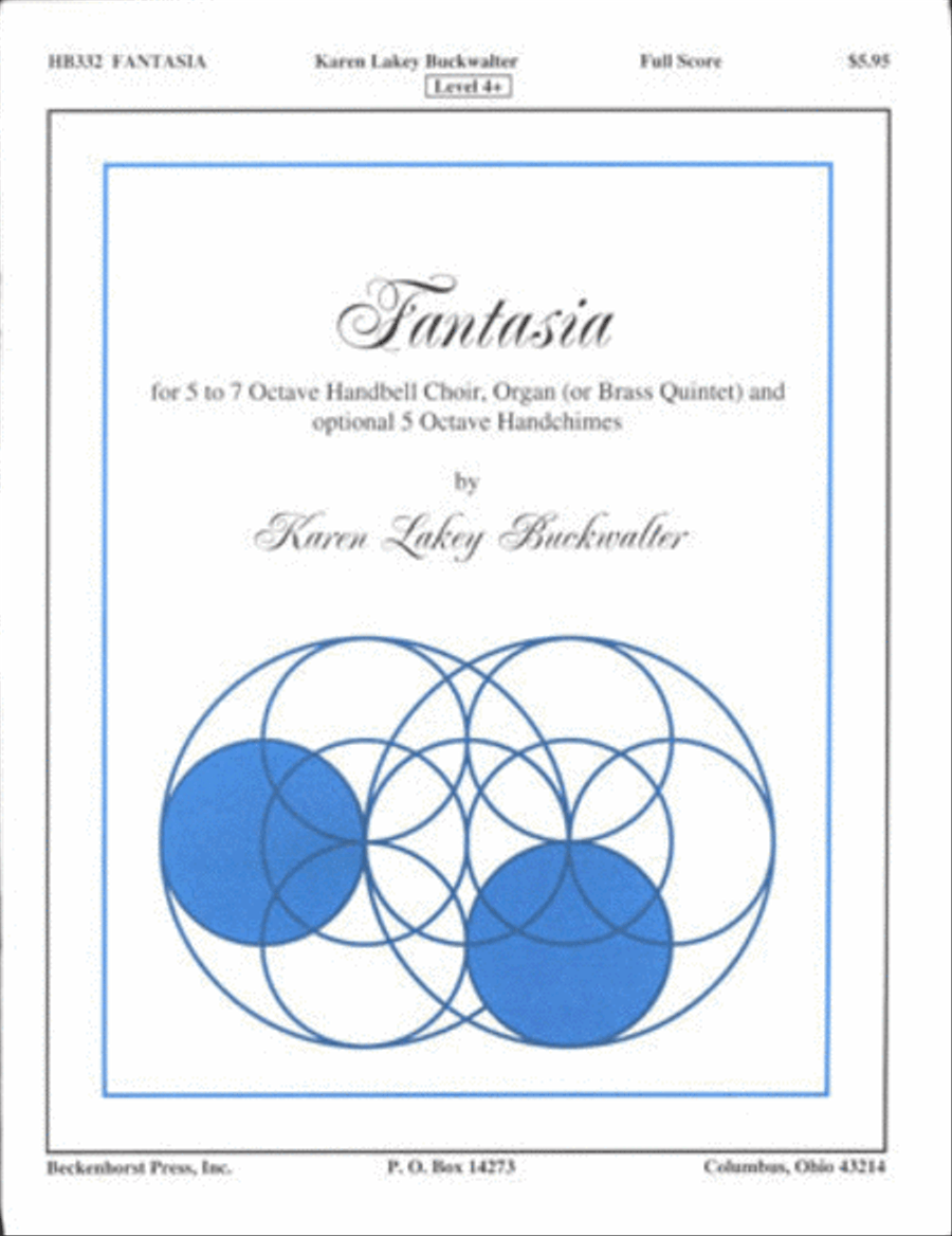 Fantasia - organ and handbell score Handbell Choir scores gallery preview page 1