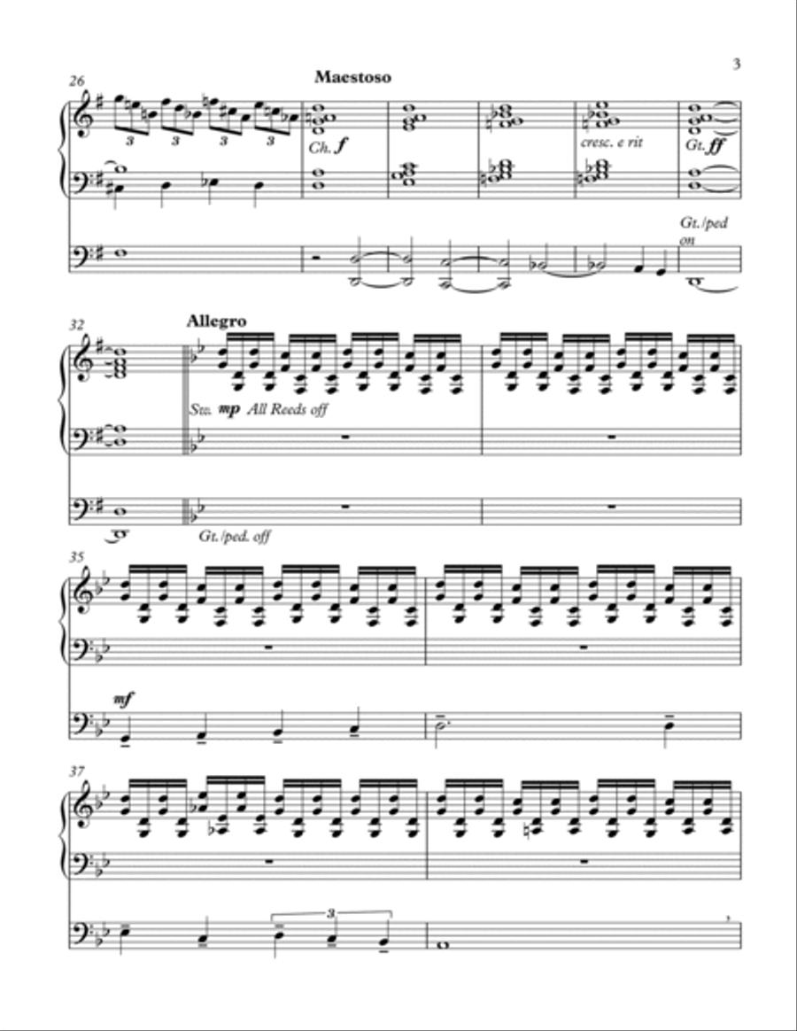 Sonata In G For Organ-Finale Organ Solo scores gallery preview page 3