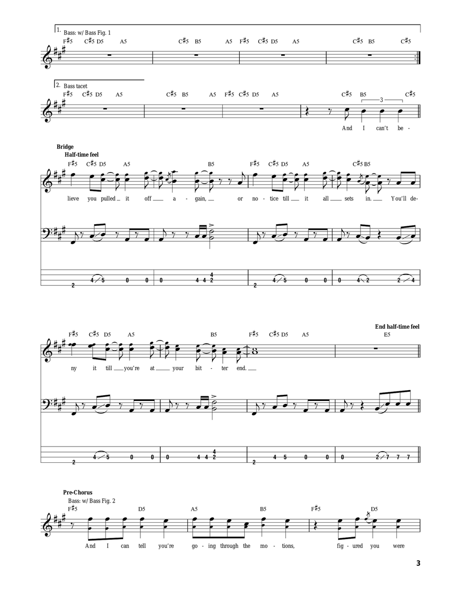 All Downhill From Here Acoustic Guitar scores gallery preview page 3