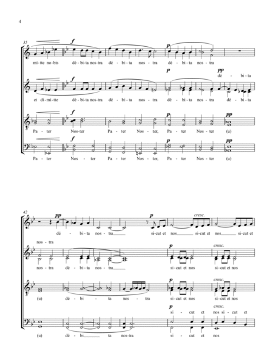 Pater Noster (SSAATTBB) SSAATTBB scores gallery preview page 6