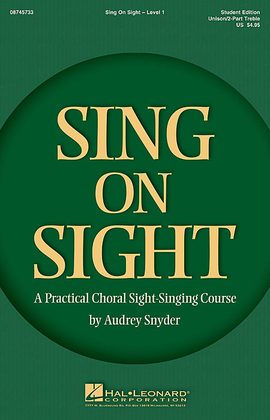 Book cover for Sing on Sight – A Practical Sight-Singing Course