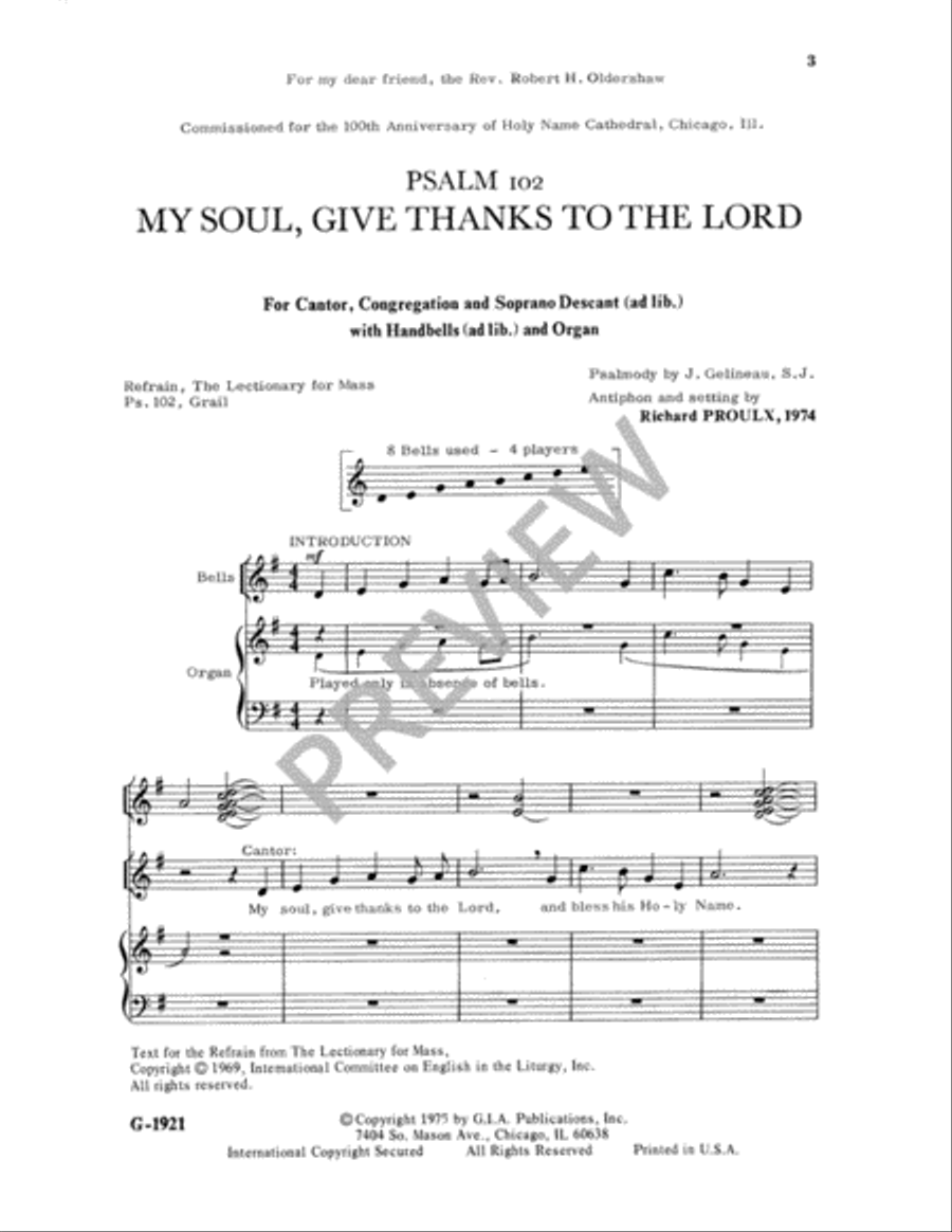 My Soul, Give Thanks to the Lord 4-Part scores gallery preview page 4
