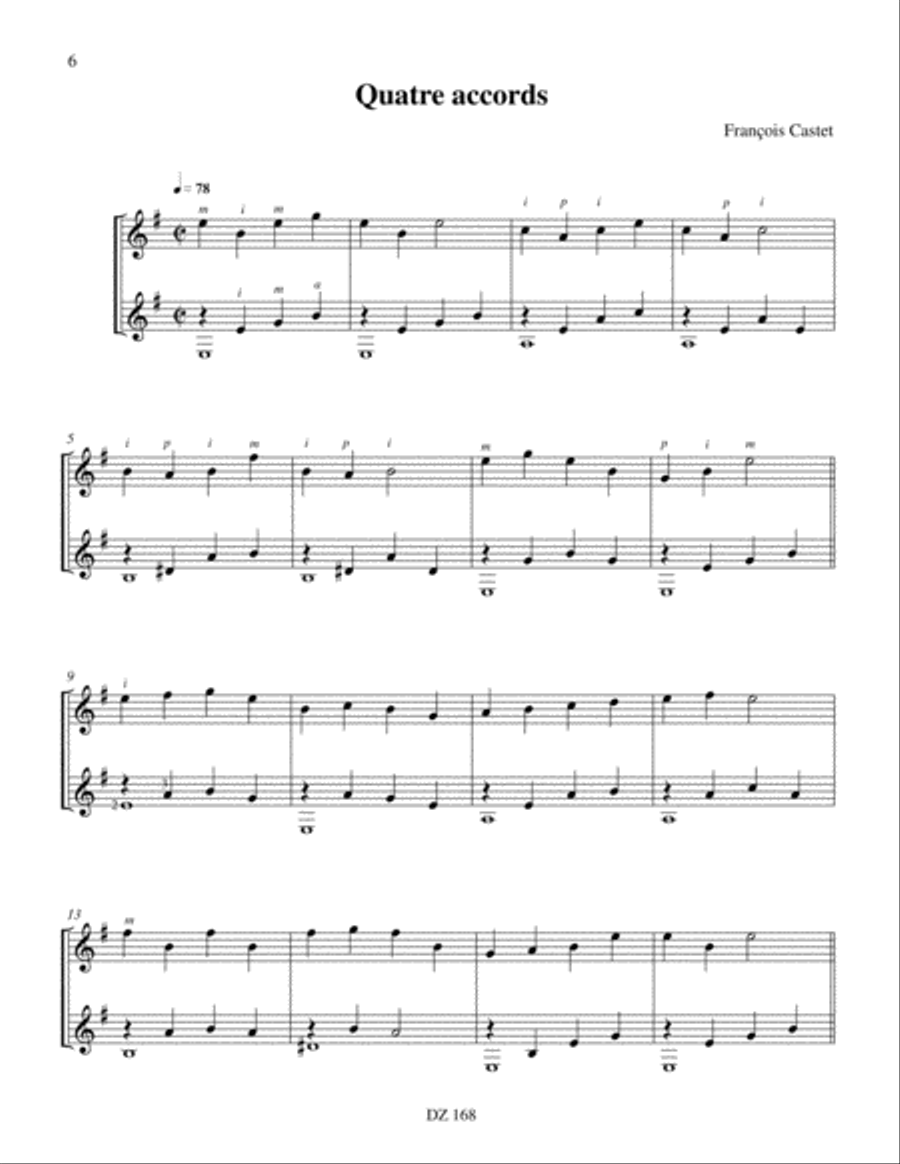 Nos premiers duos, vol. 1 Classical Guitar scores gallery preview page 6