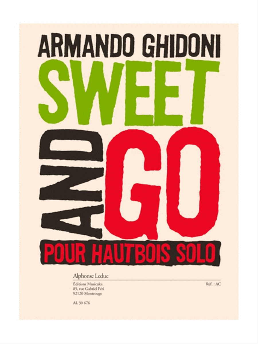 Sweet And Go (oboe) Sweet And Go (oboe) Oboe Solo scores gallery preview page 1