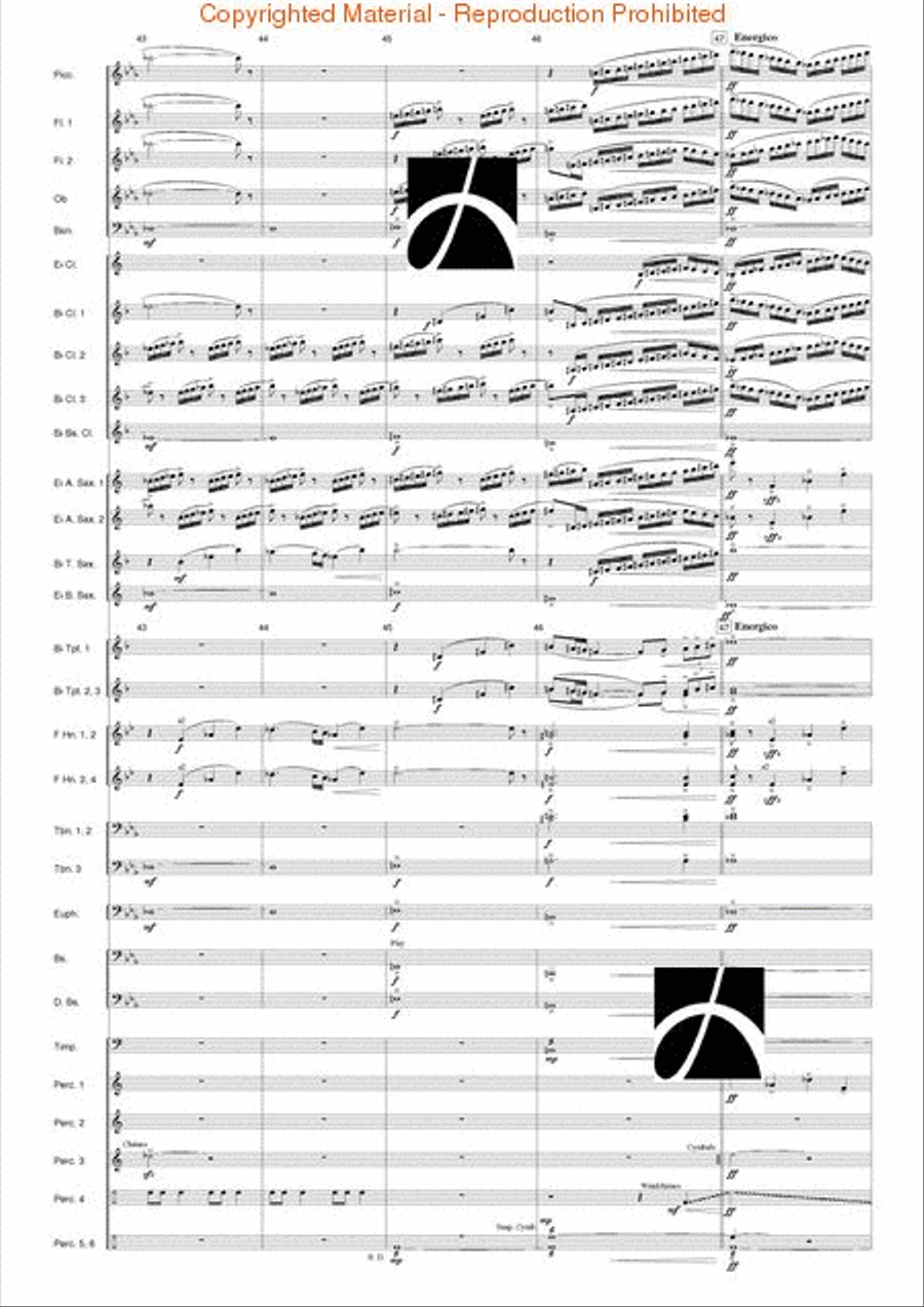 Hymn to the Infinite Sky Concert Band scores gallery preview page 11