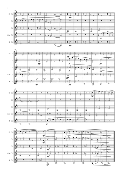 Satie: Gymnopédie No.1 - clarinet quintet image number null