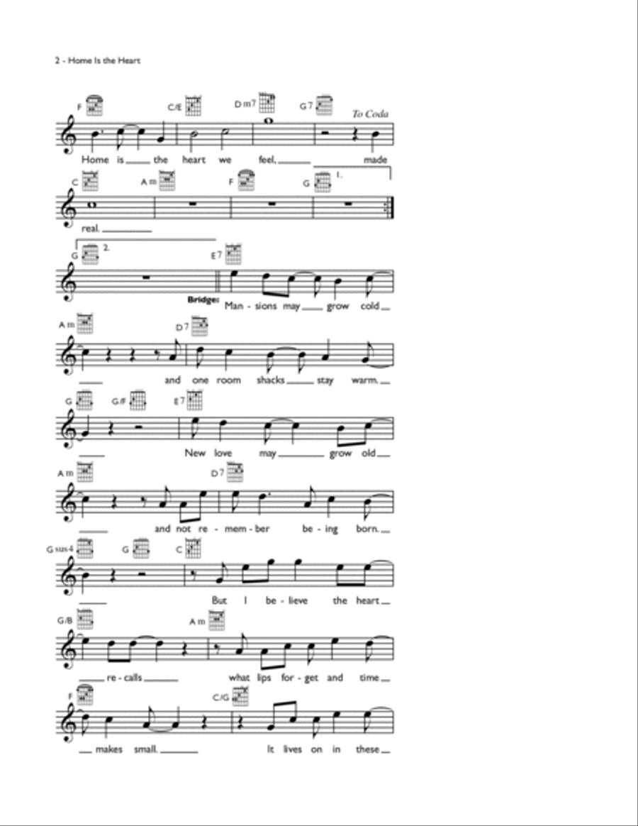 Home is the Heart Guitar scores gallery preview page 2