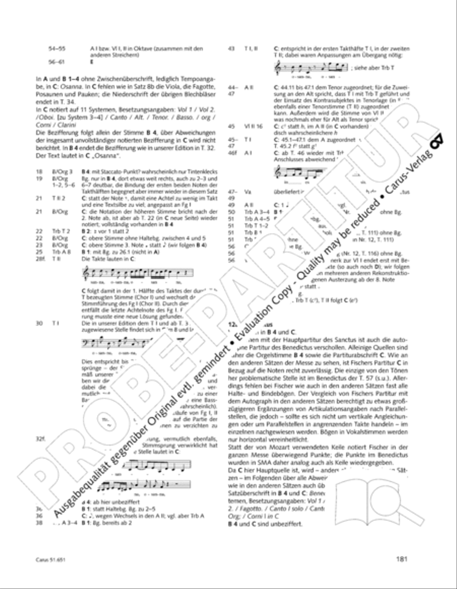 C Minor Mass, K. 427 (Missa in c KV 427) 4-Part scores gallery preview page 197