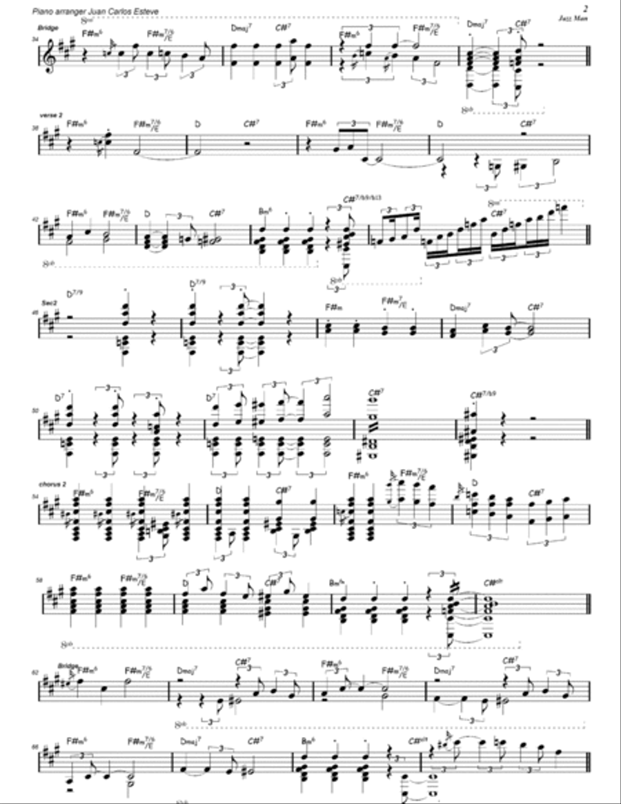 Jazz Man Piano Solo scores gallery preview page 2