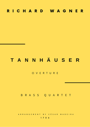 Tannhäuser (Overture) - Brass Quartet (Full Score) - Score Only