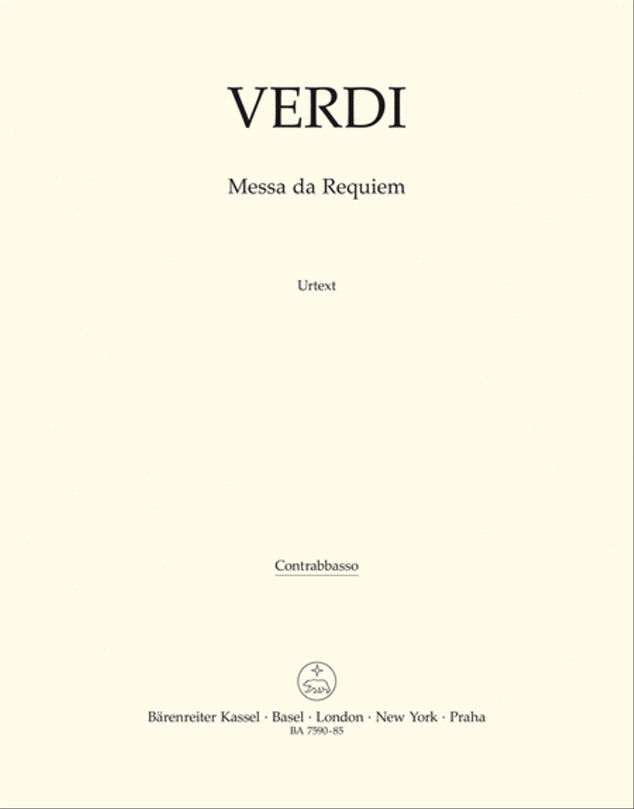 Messa da Requiem Double Bass scores gallery preview page 1