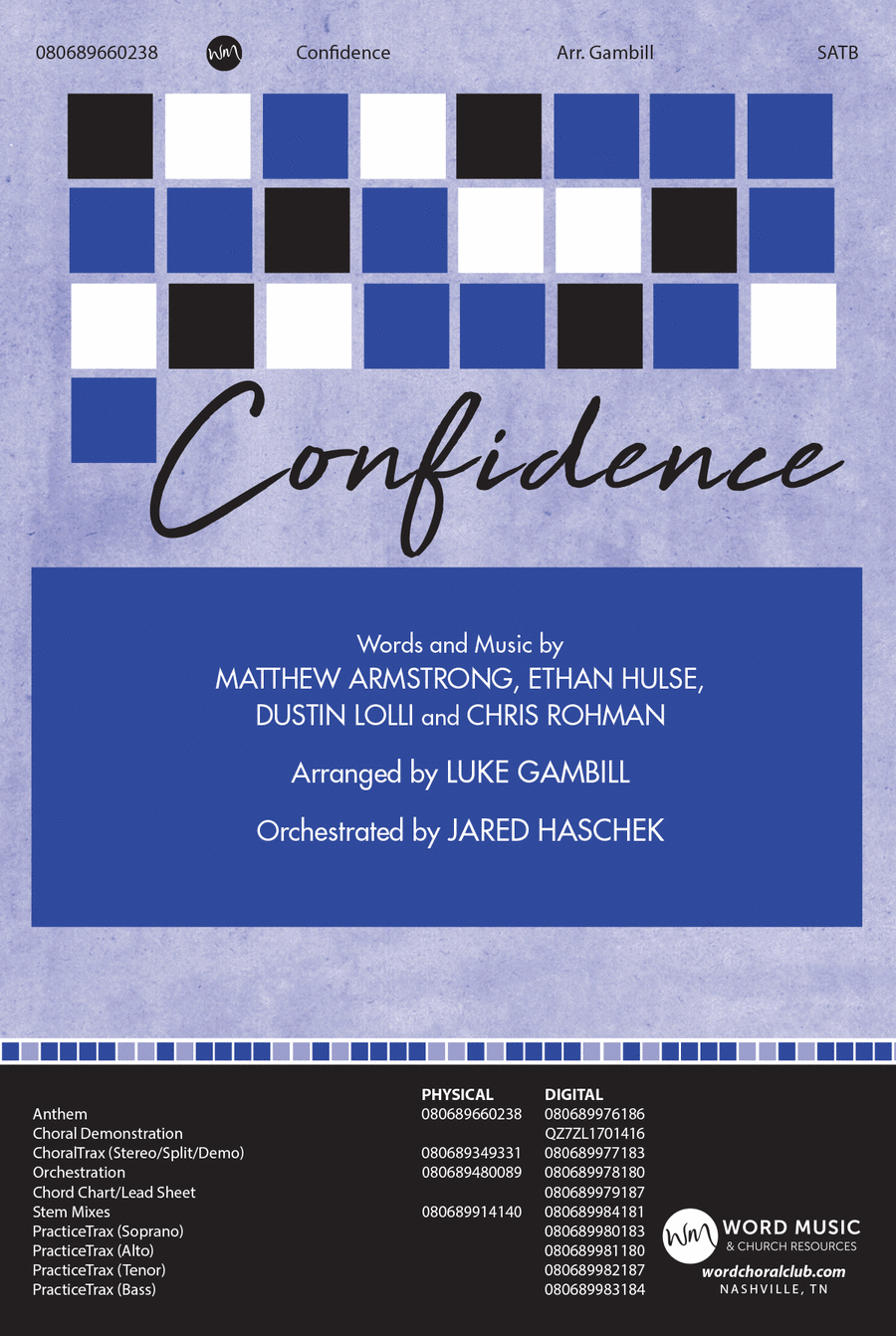 Confidence - CD Choral Trax Choir scores gallery preview page 1