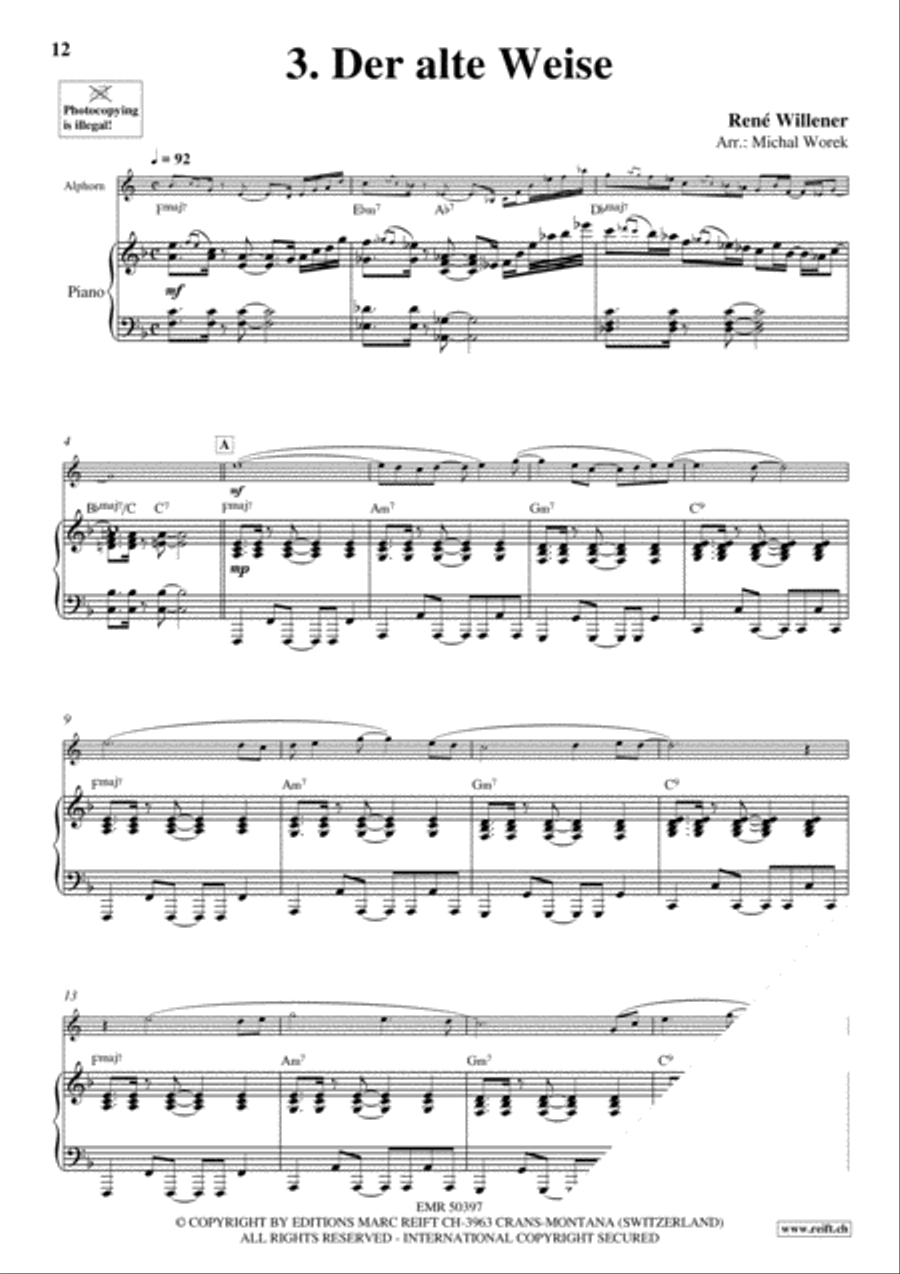 20 Alphorn Solos Volume 1 Piano Accompaniment scores gallery preview page 5