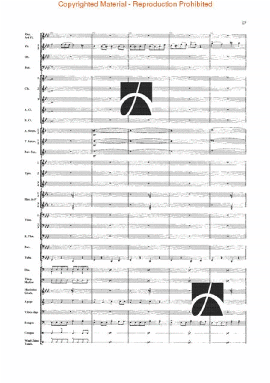 Jungle Fantasy Jungle Fantasy Concert Band scores gallery preview page 24