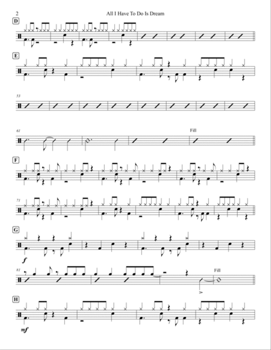 All I Have To Do Is Dream Tenor Saxophone scores gallery preview page 6