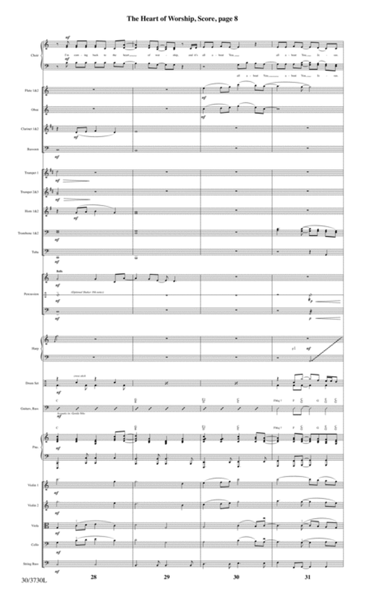 The Heart of Worship - Orchestral Score and CD with Printable Parts