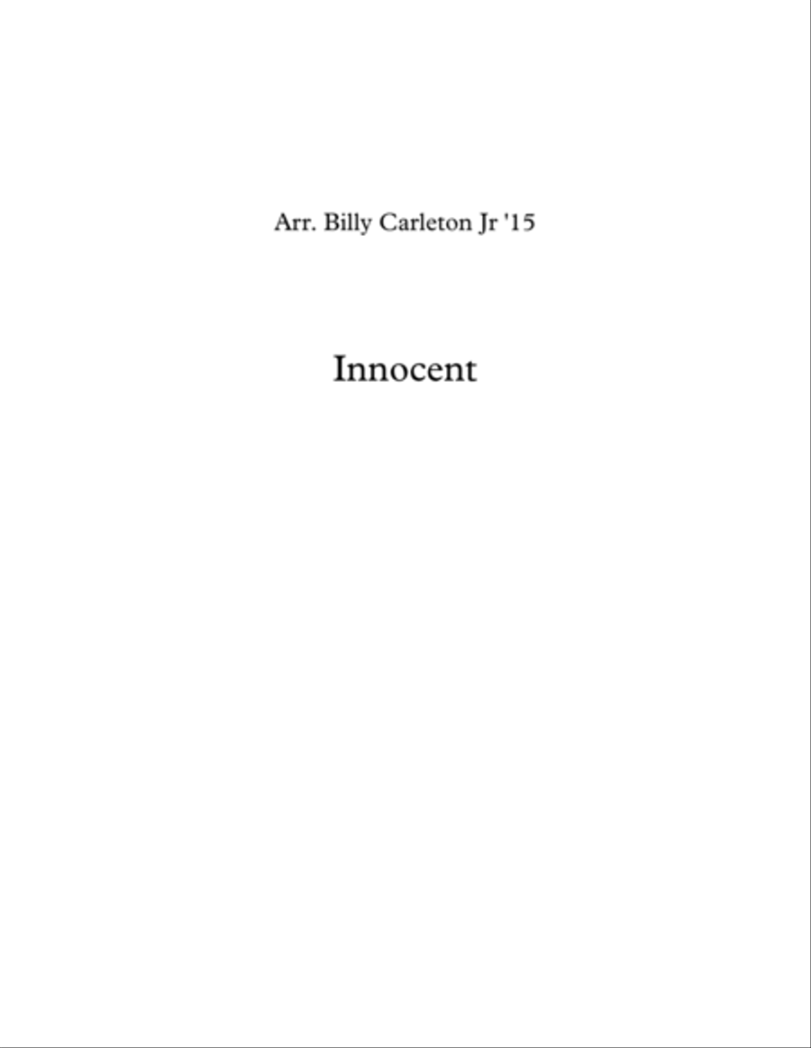 Innocent Innocent Choir scores gallery preview page 1